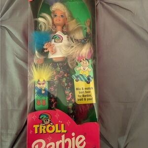 Barbie Troll Doll with Blue and Yellow Hair